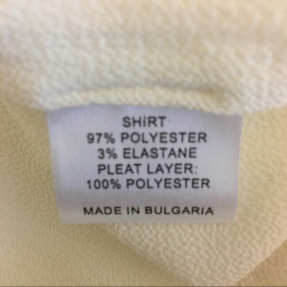 HOUSE OF SUNNY PEARL PLEAT LAYER WHITE  BLOUSE SIZE 4 NWT - Picture 8 of 9